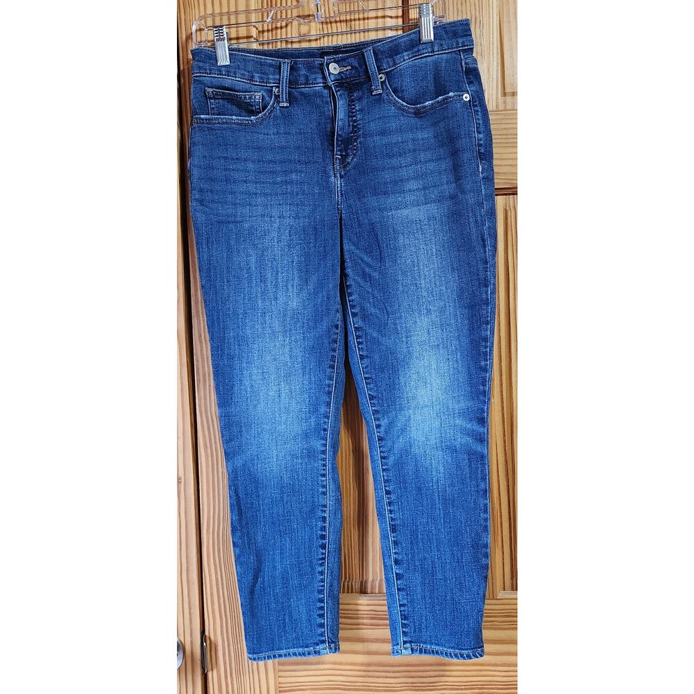 Lucky Brand Ava Mid Rise Crop‎ Jeans Women’s Blue Denim Size 8